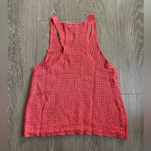 Tilly's SKY AND SPARROW Crochet Rust Tank Top - Picture 2 of 6